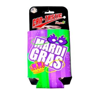 Mardi Gras Koozies Drink Can Cooler NWT Koozie Coozie